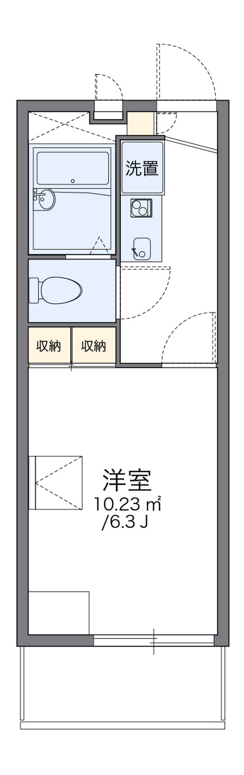レオパレス東海学園 間取図