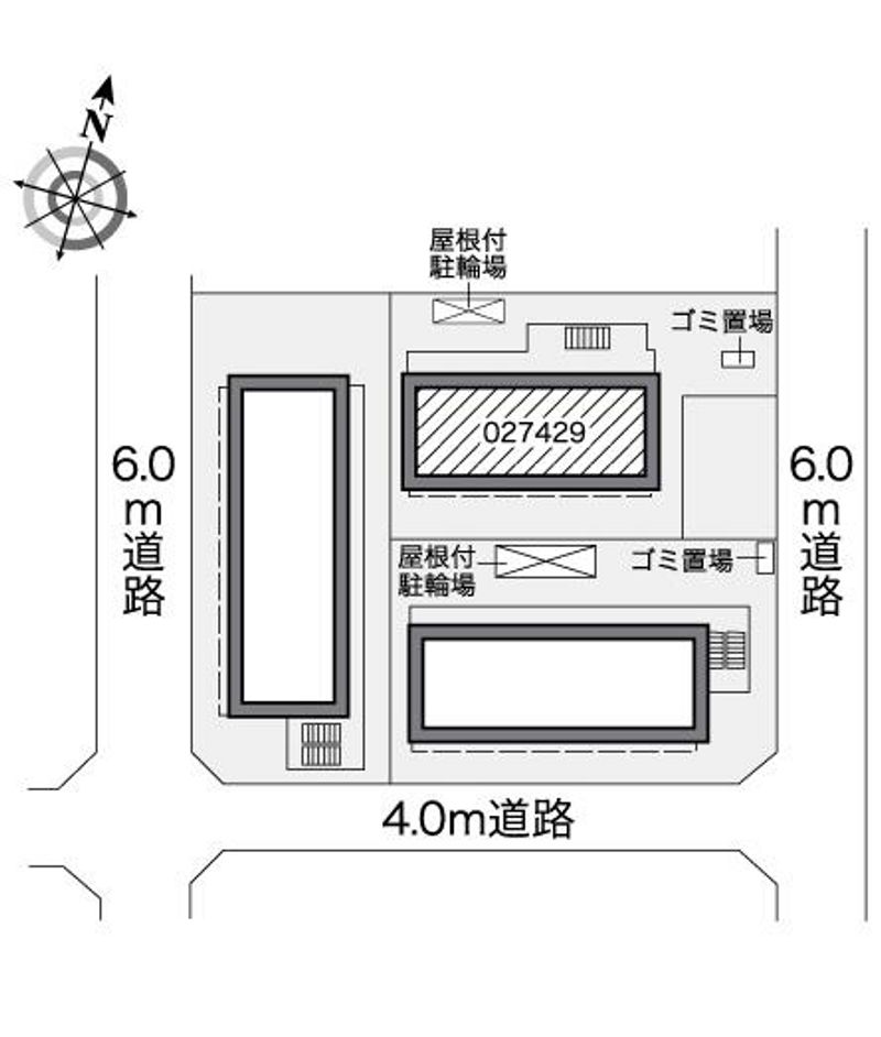レオパレスパティオＮＳ 配置図