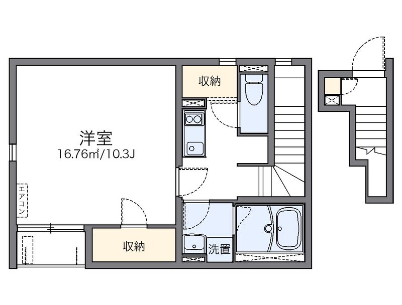 レオネクストかすが 間取図