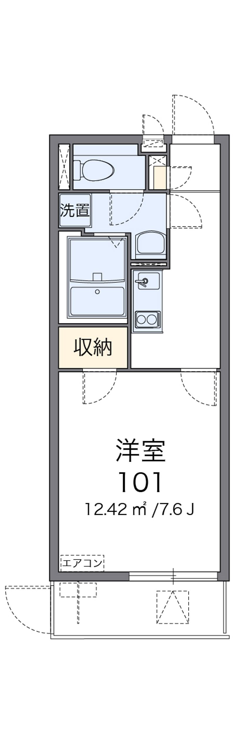 クレイノＷＩＬＬ堺 間取図
