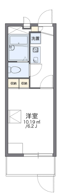 レオパレス東中島 間取り図