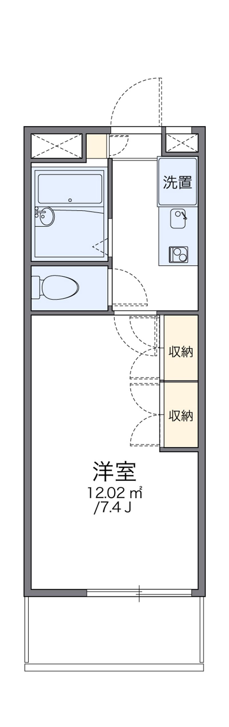 レオパレスミレニアム 間取図