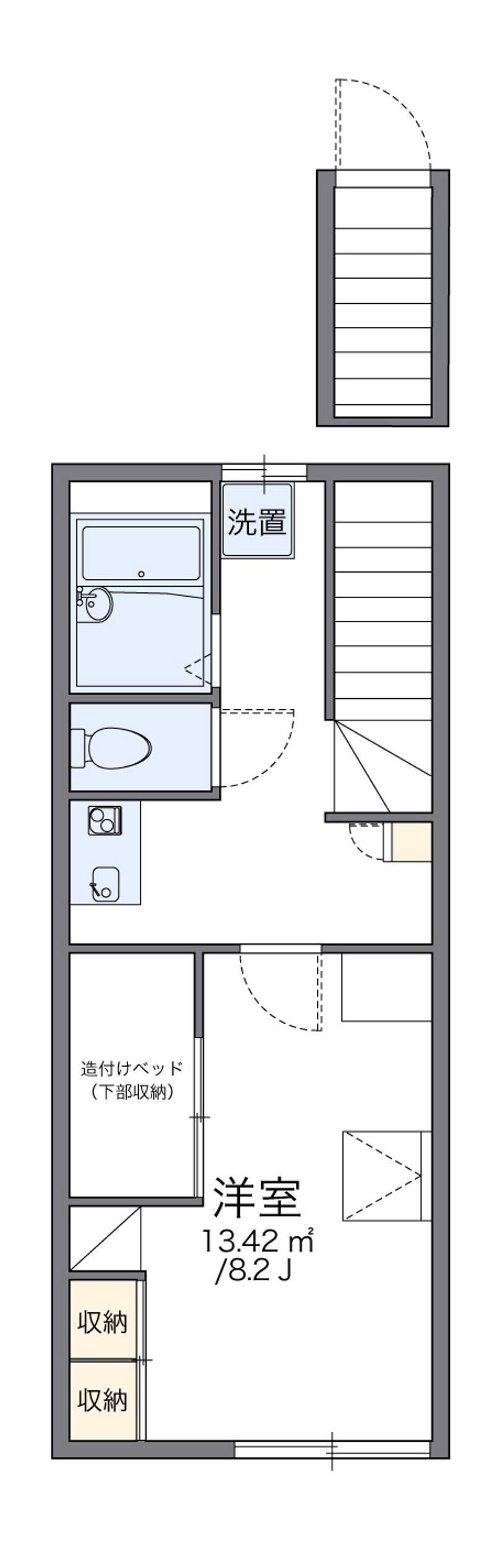レオパレスハーモニーヒルズ 間取り