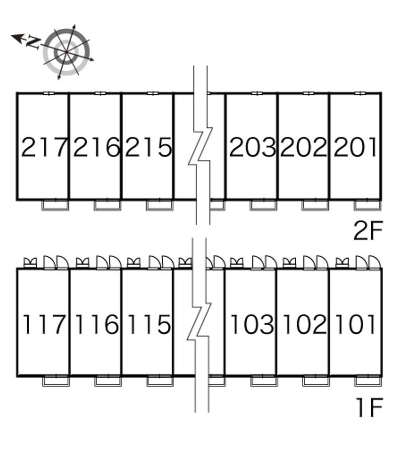 レオパレスＭＡＲＣＨＥＮ 間取配置図