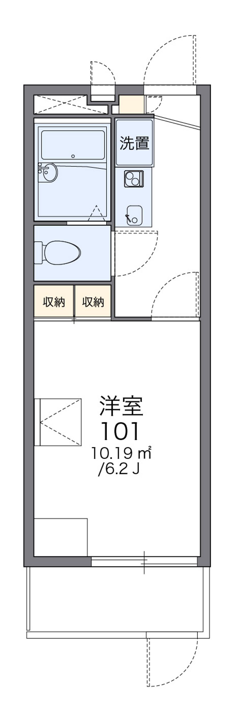 レオパレスマロード 間取図