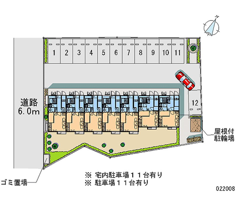 レオパレスグリーンプレイス 月極駐車場