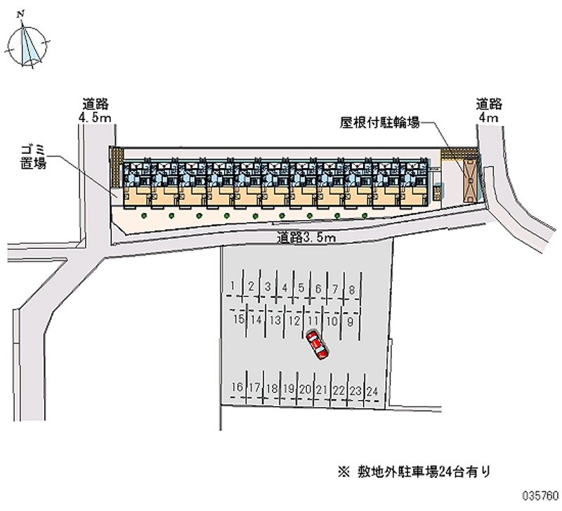 35760 Monthly parking lot