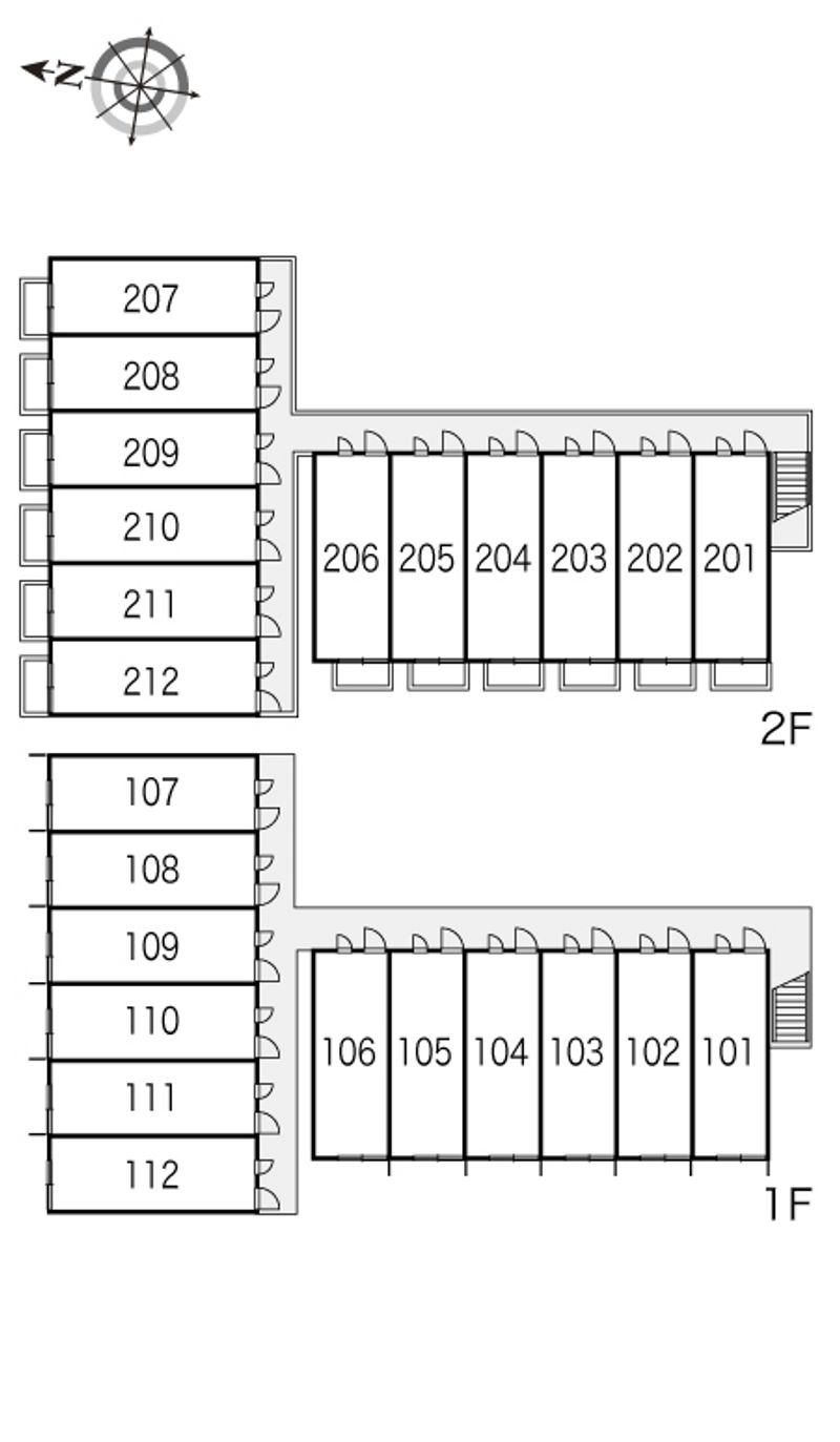 レオパレスペガサス１ 間取配置図
