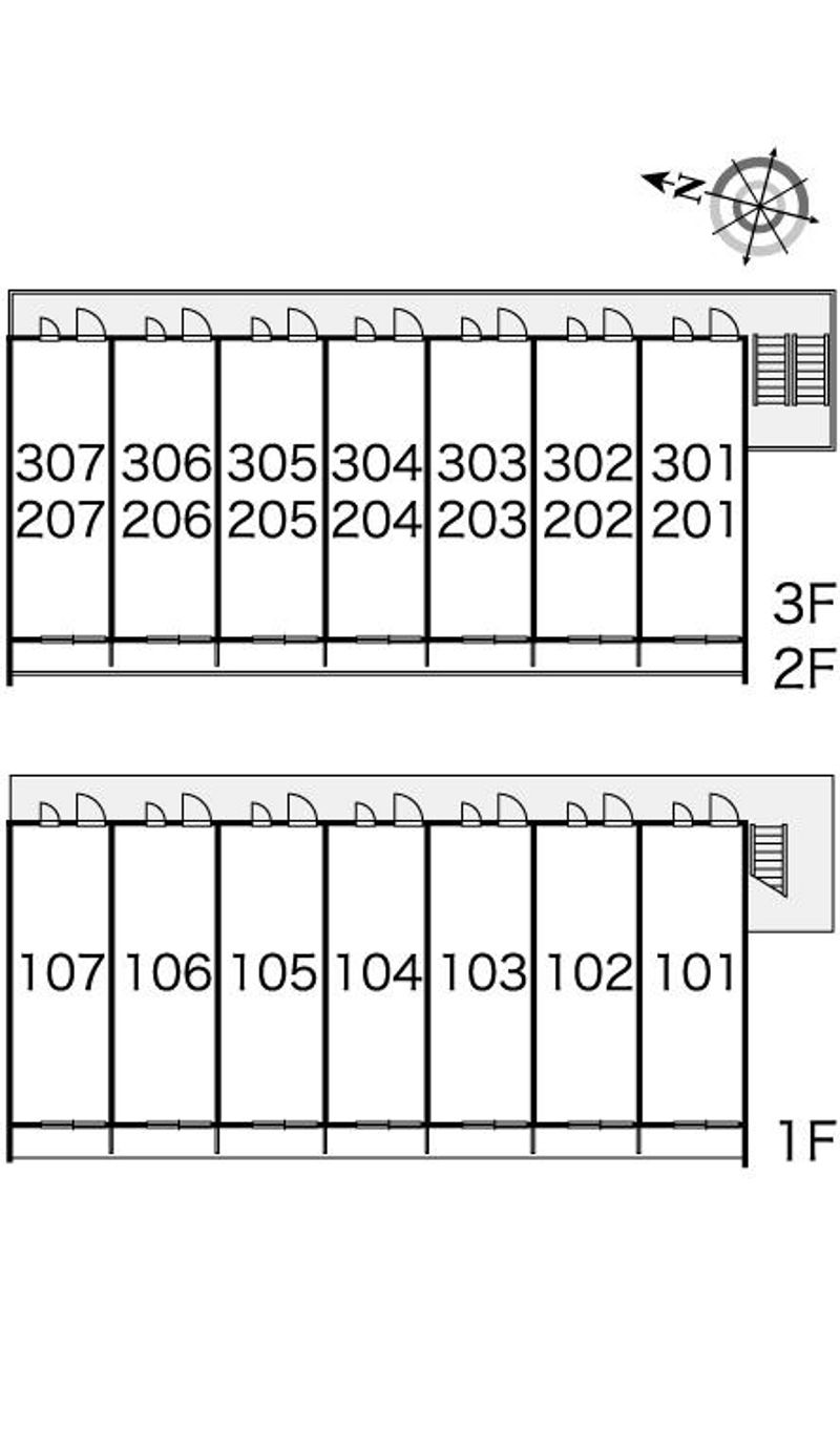 レオパレスメルヴェーユ佐賀 間取り配置図