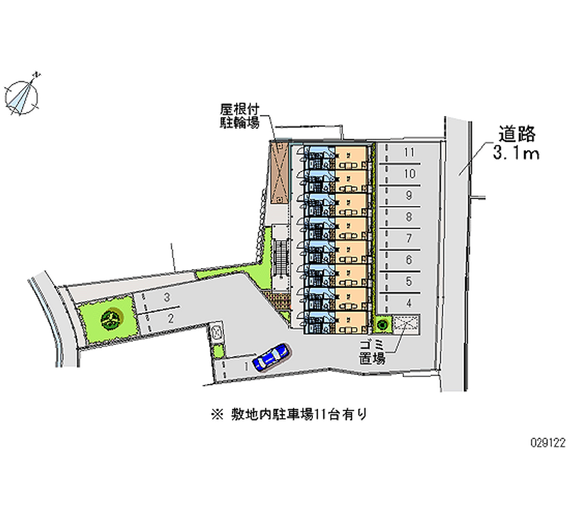 29122 Monthly parking lot