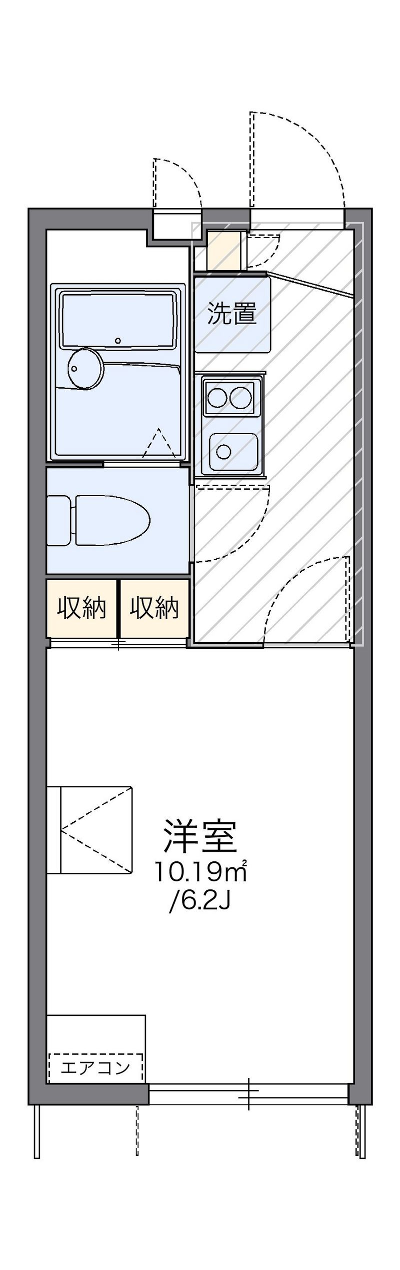 レオパレスメイクリポーズ 間取図