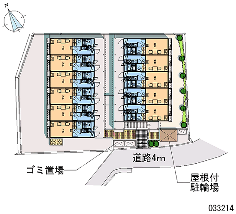 レオパレス滑石２１ 区画図
