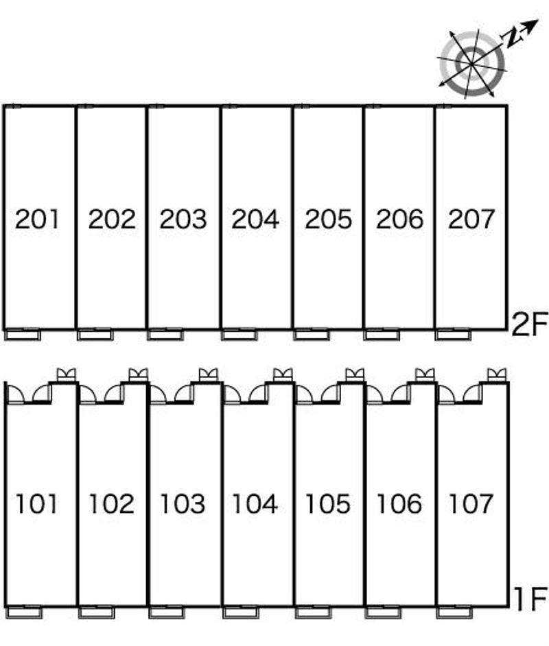 レオパレスグレースとちの木 間取り配置図