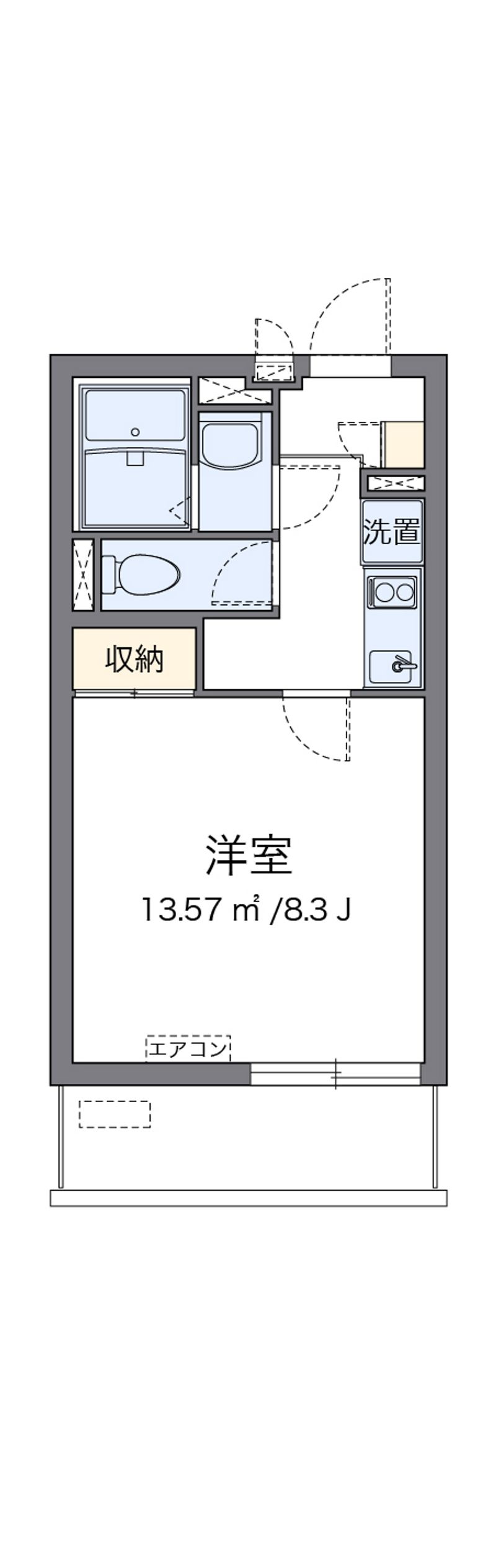 クレイノシーサイド石津川 間取図