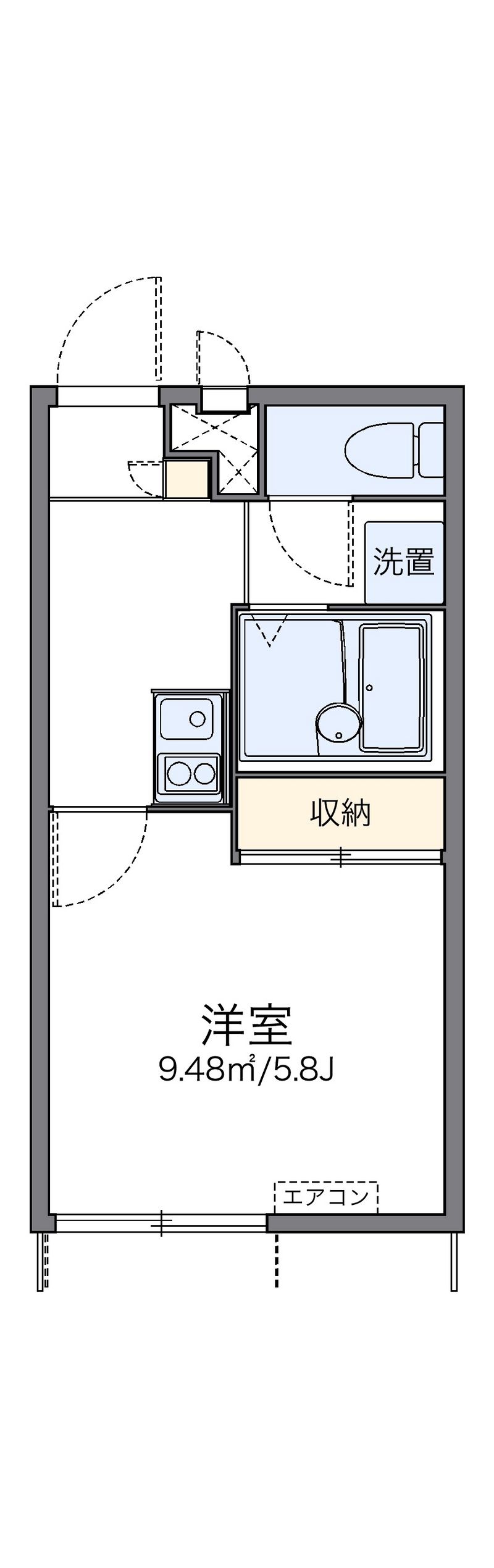 レオパレス宝ヶ池 間取図