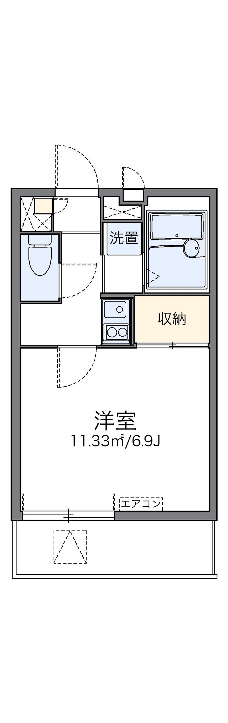 レオパレス高畑東 間取図