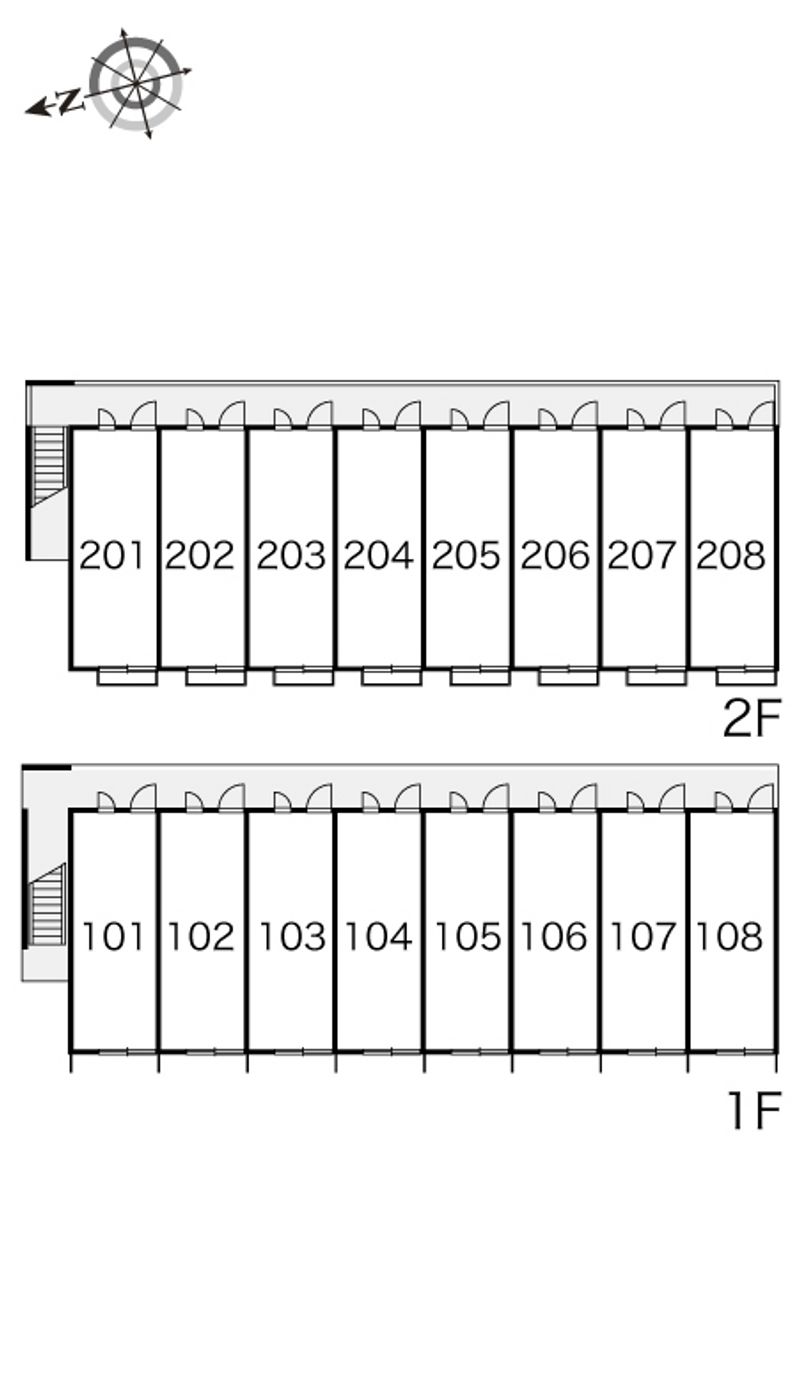 レオパレスＭＩＹＡＭＡＩ 間取配置図