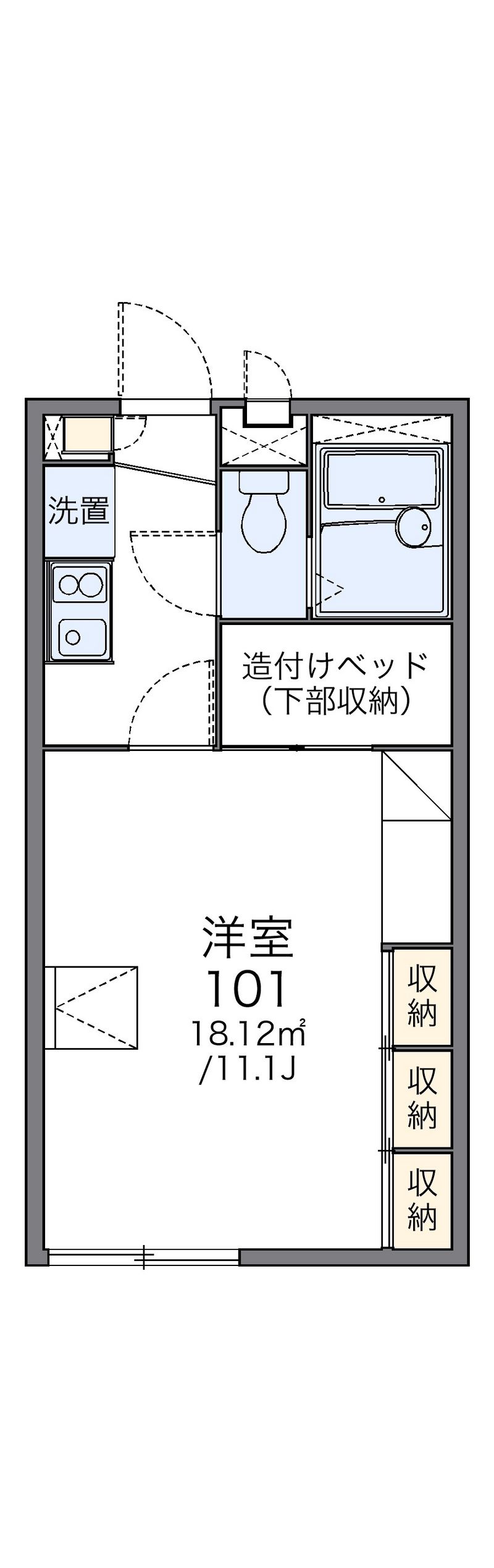 レオパレスＳＫＹ 間取図