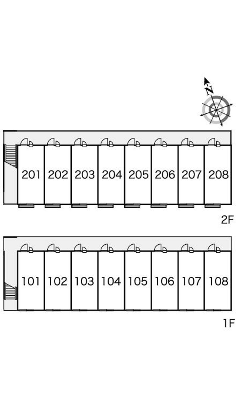 レオパレス君津ウェーブ 間取配置図