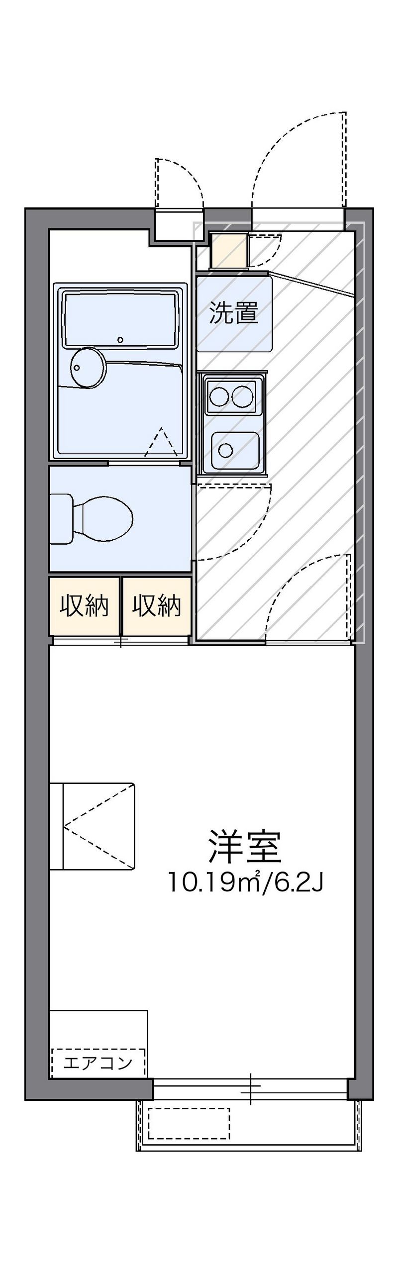レオパレス高砂 間取図