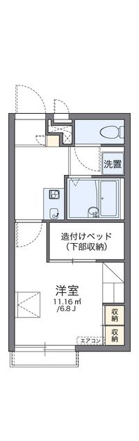 レオパレスフォレーゼ別府 間取り図