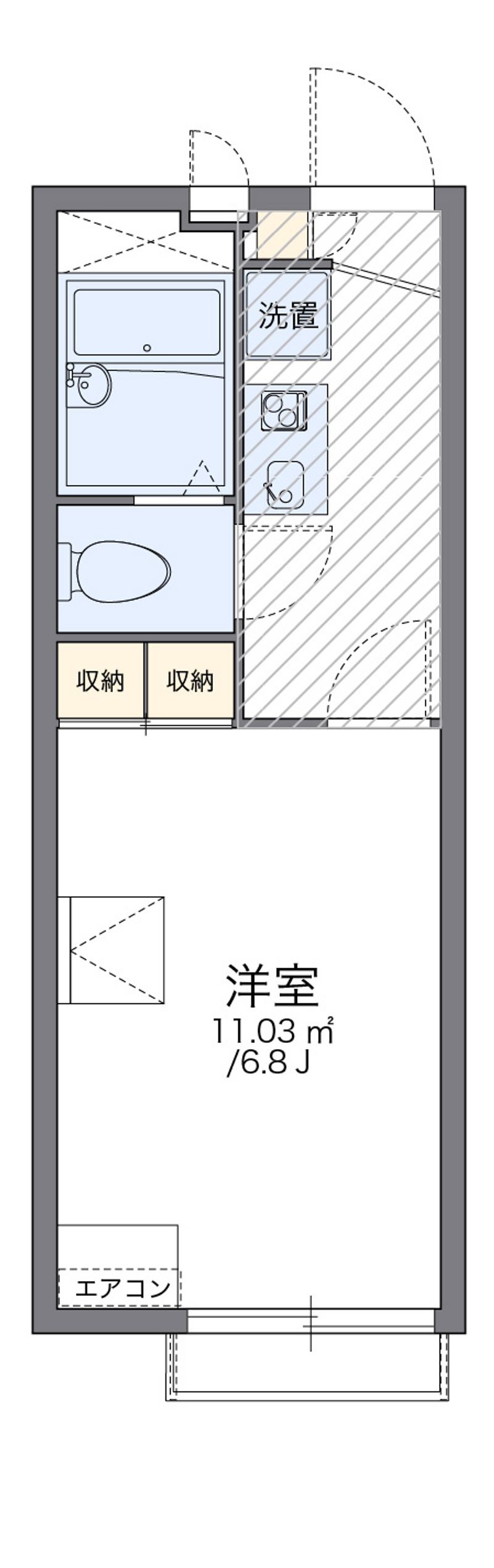 レオパレス小柳町Ⅲ 間取図