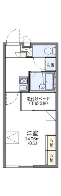 レオパレスハレルヤ 間取り図