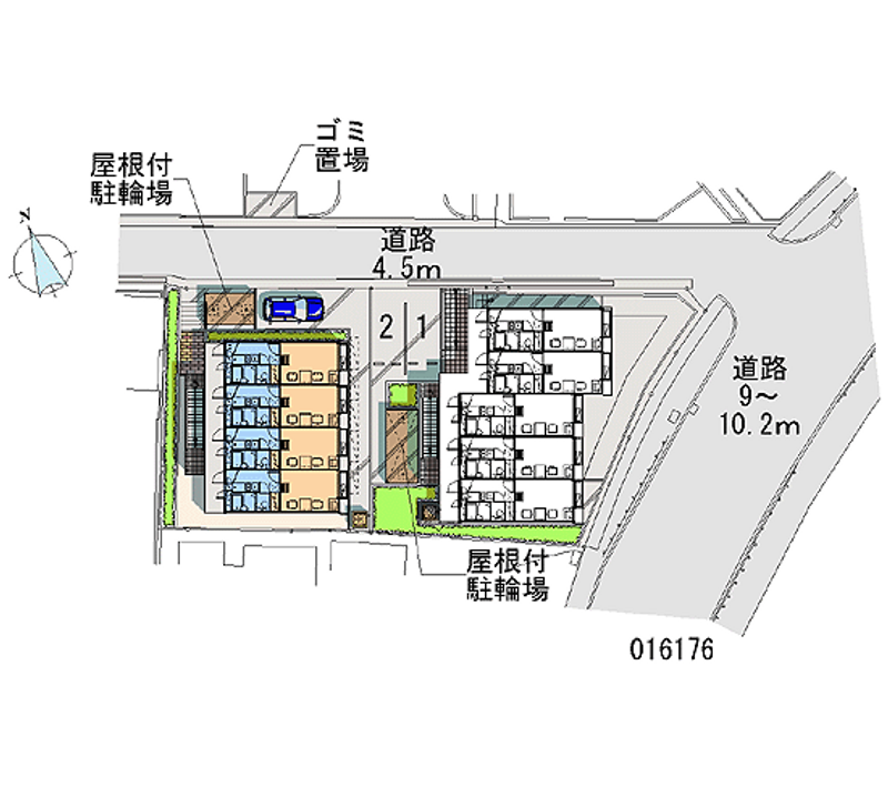 レオパレスブルーバリー 区画図