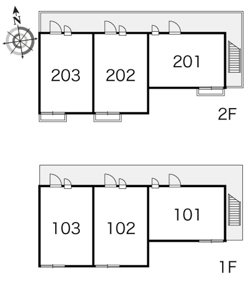 レオパレスミカーレ 間取配置図