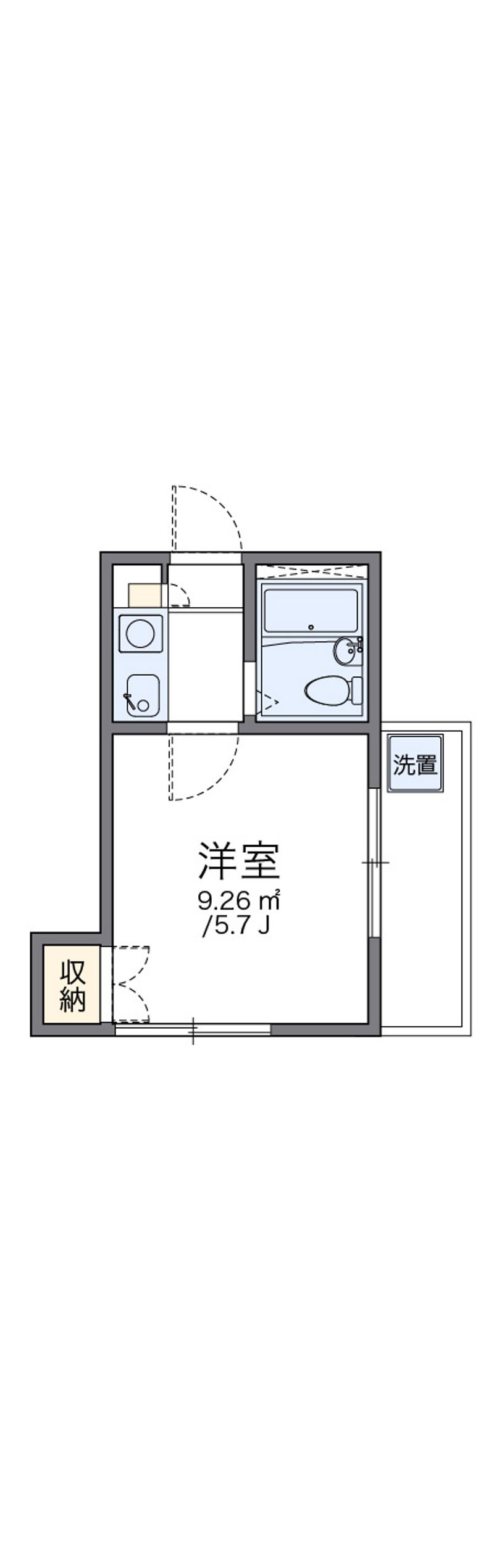 レオパレス落合 間取図