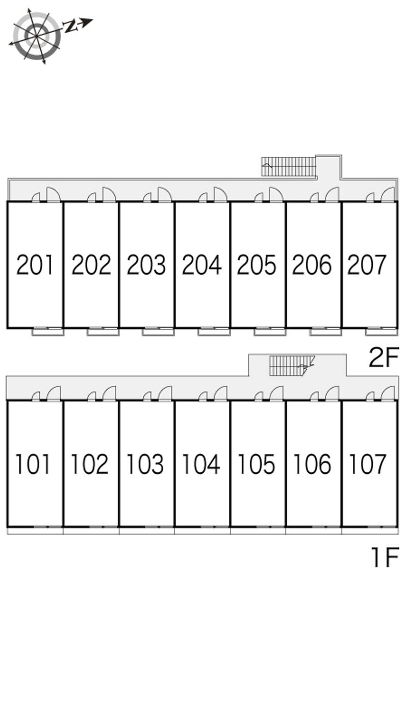レオパレスパストラルＡ 間取配置図