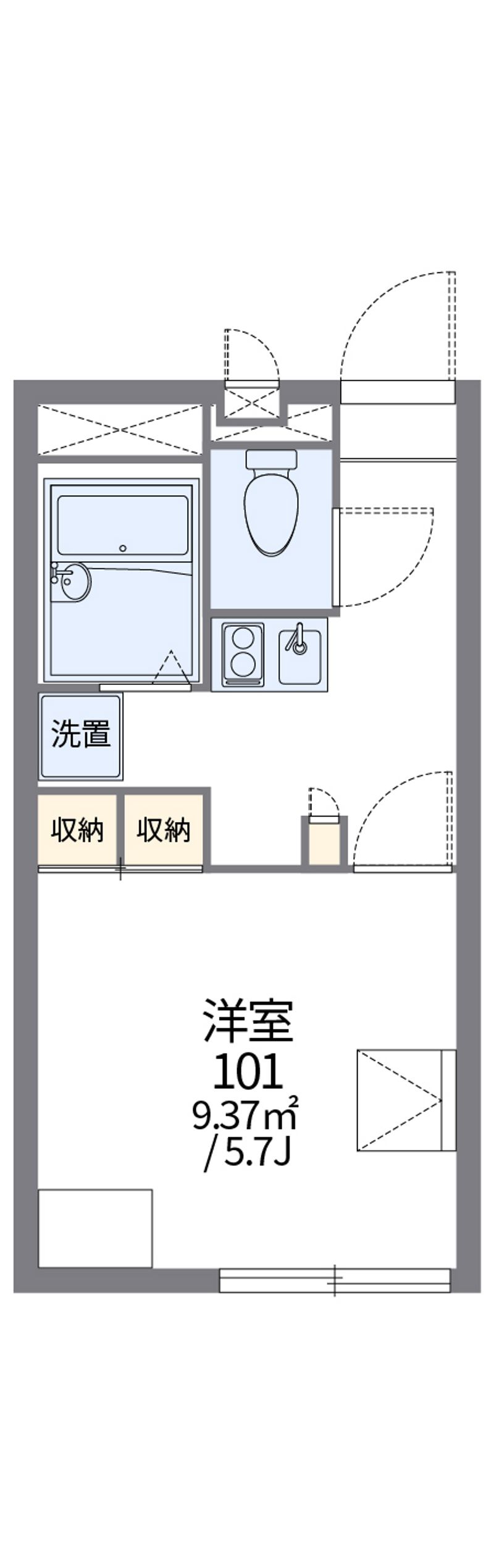 レオパレス津山口 間取図
