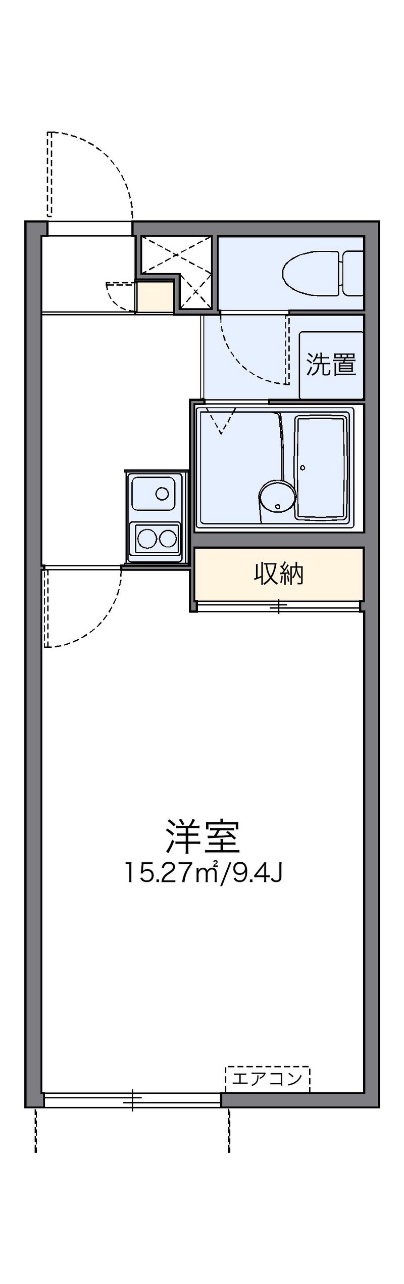 レオパレスポアロ 間取図