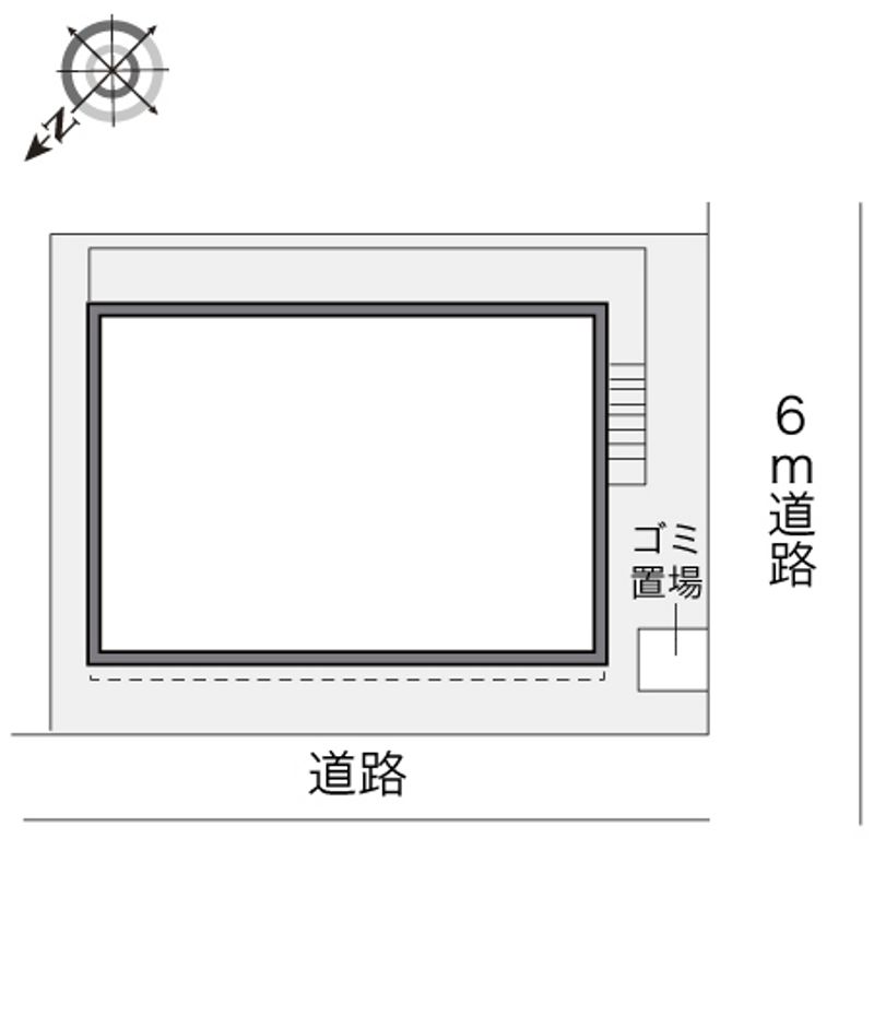 レオパレス足立新田 配置図