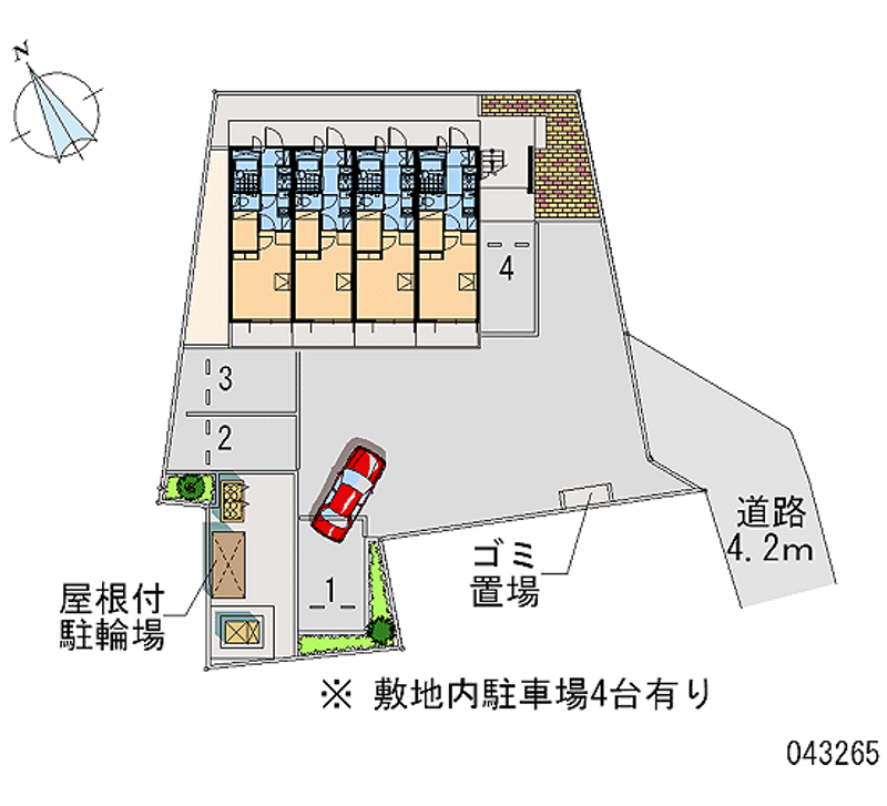 レオパレスブルーリヴィエール 月極駐車場