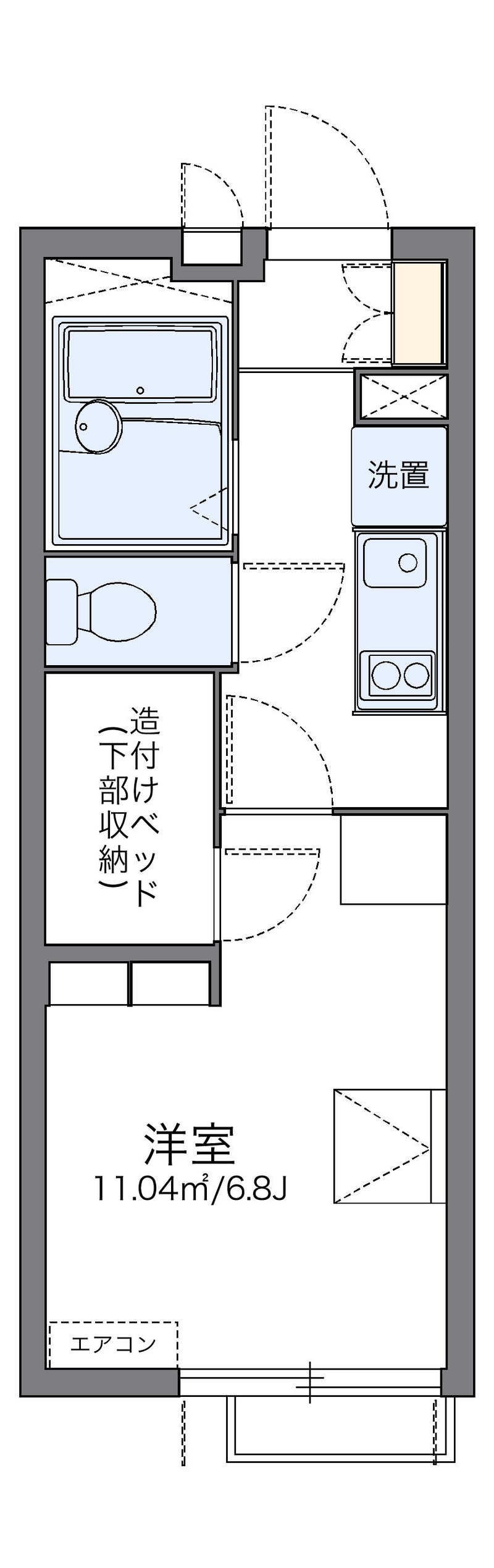 leopalace Benibana II Floor plan