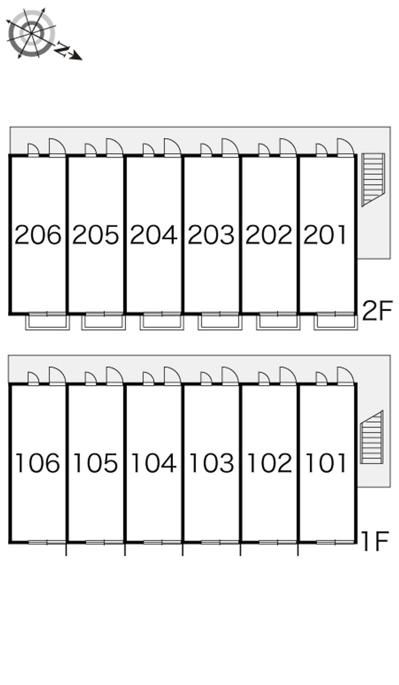 レオパレスラッフィナート 間取配置図