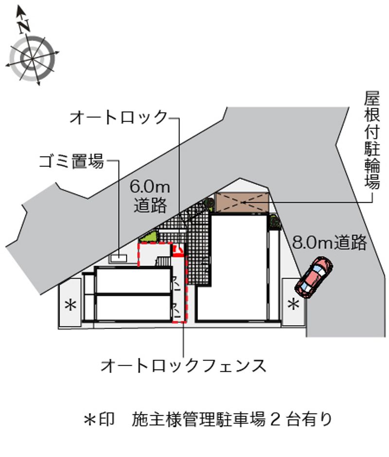 クレイノパークピア火宮 配置図