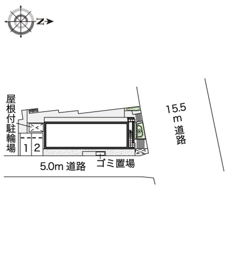 レオパレスみらいⅢ 配置図