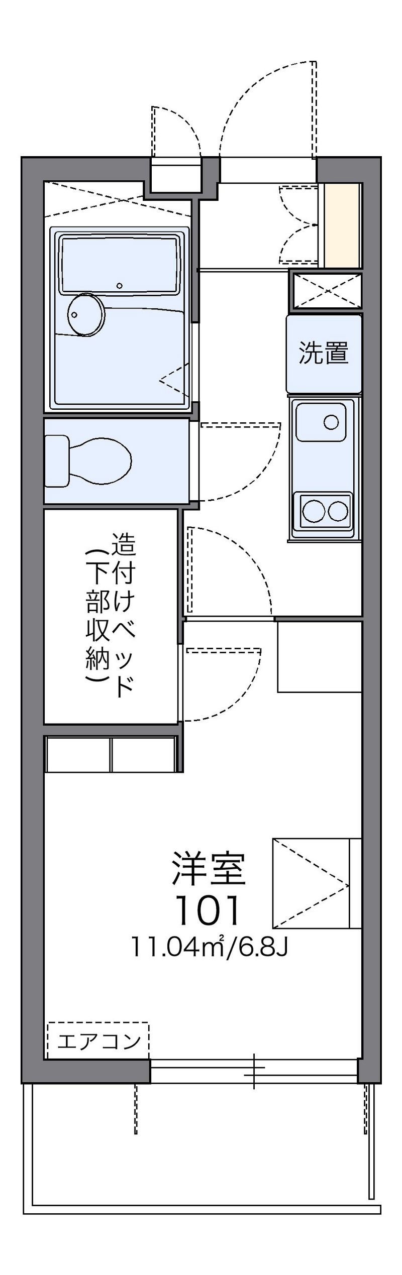 レオパレスｂｌｏｏｍⅤ 間取図