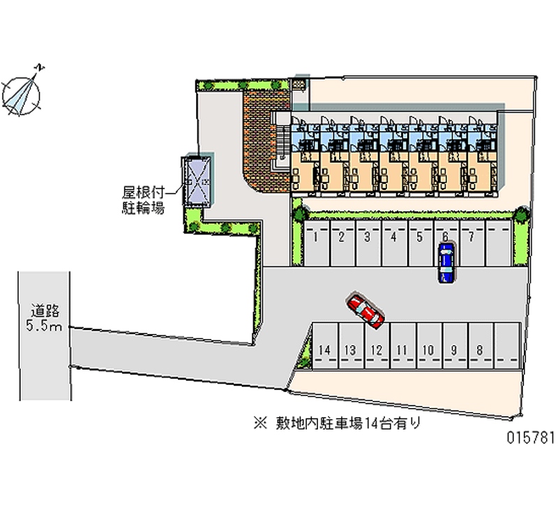 レオパレス中佐 月極駐車場