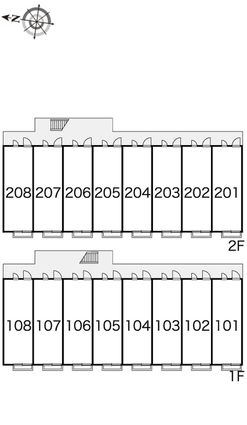 レオパレスパストラル 間取配置図