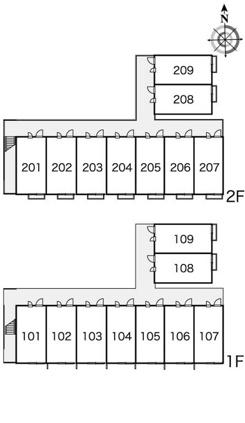 レオパレス山信 間取配置図