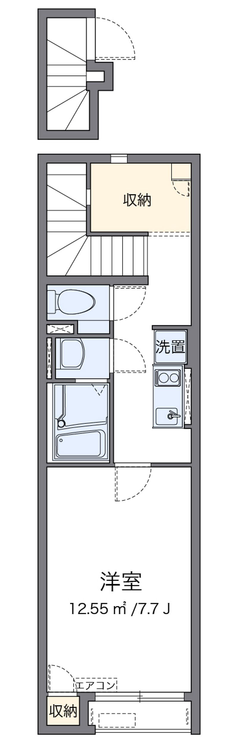 クレイノヴィラ高島 間取図