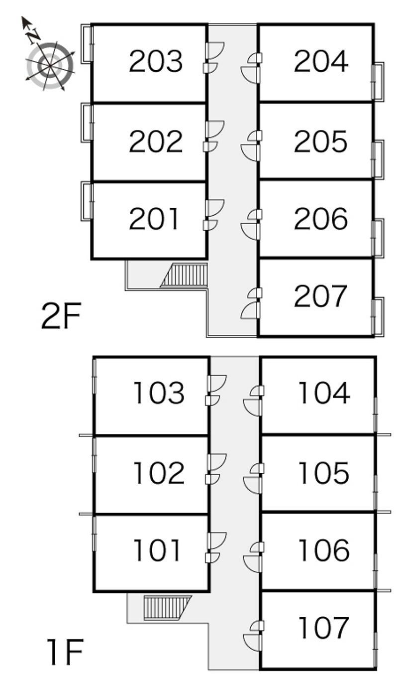 レオパレスメゾン　ローリエ 間取配置図