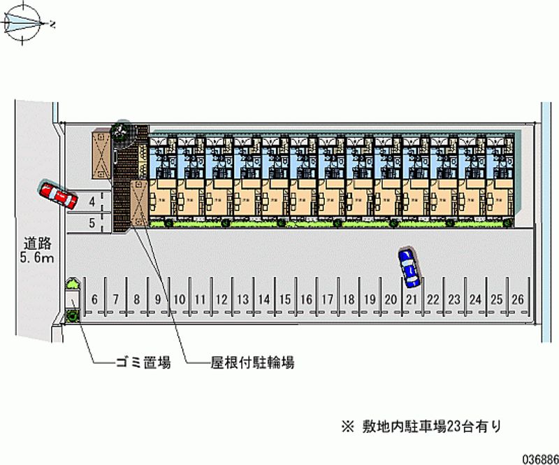 36886 Monthly parking lot