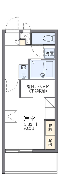 レオパレスあがいはな 間取り図