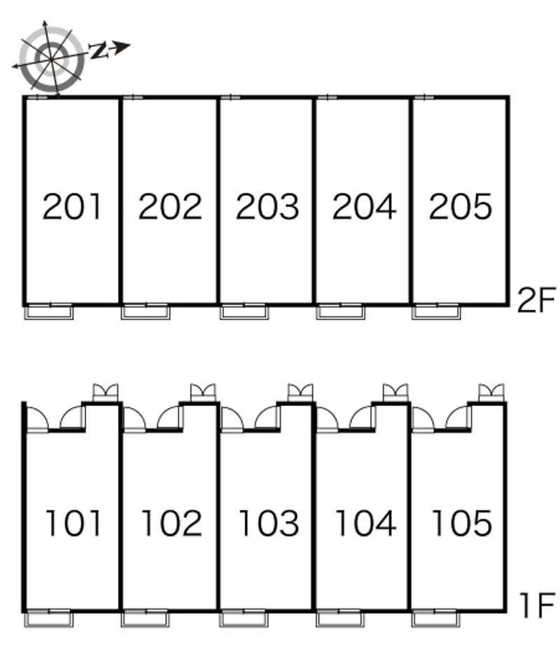 レオパレスプロムナード 間取配置図