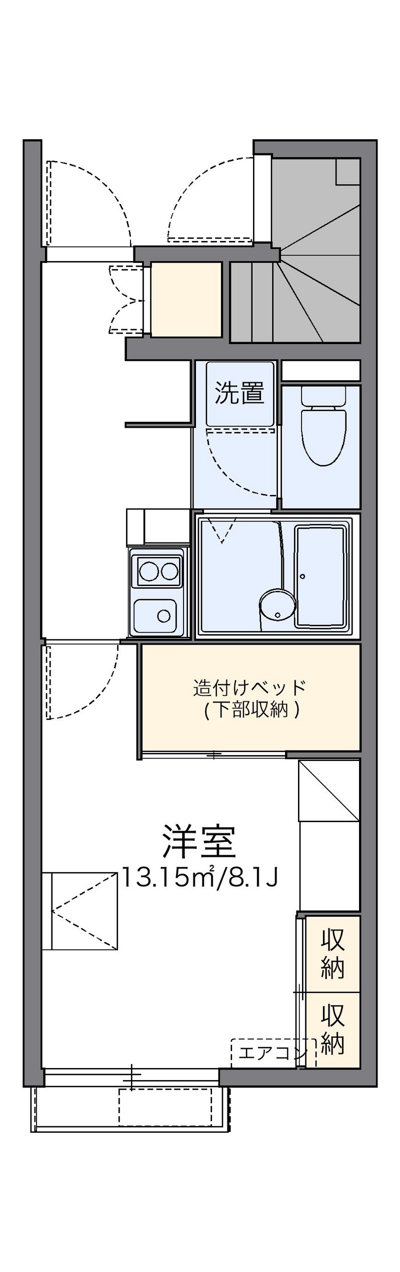 レオパレスゆう裕 間取図