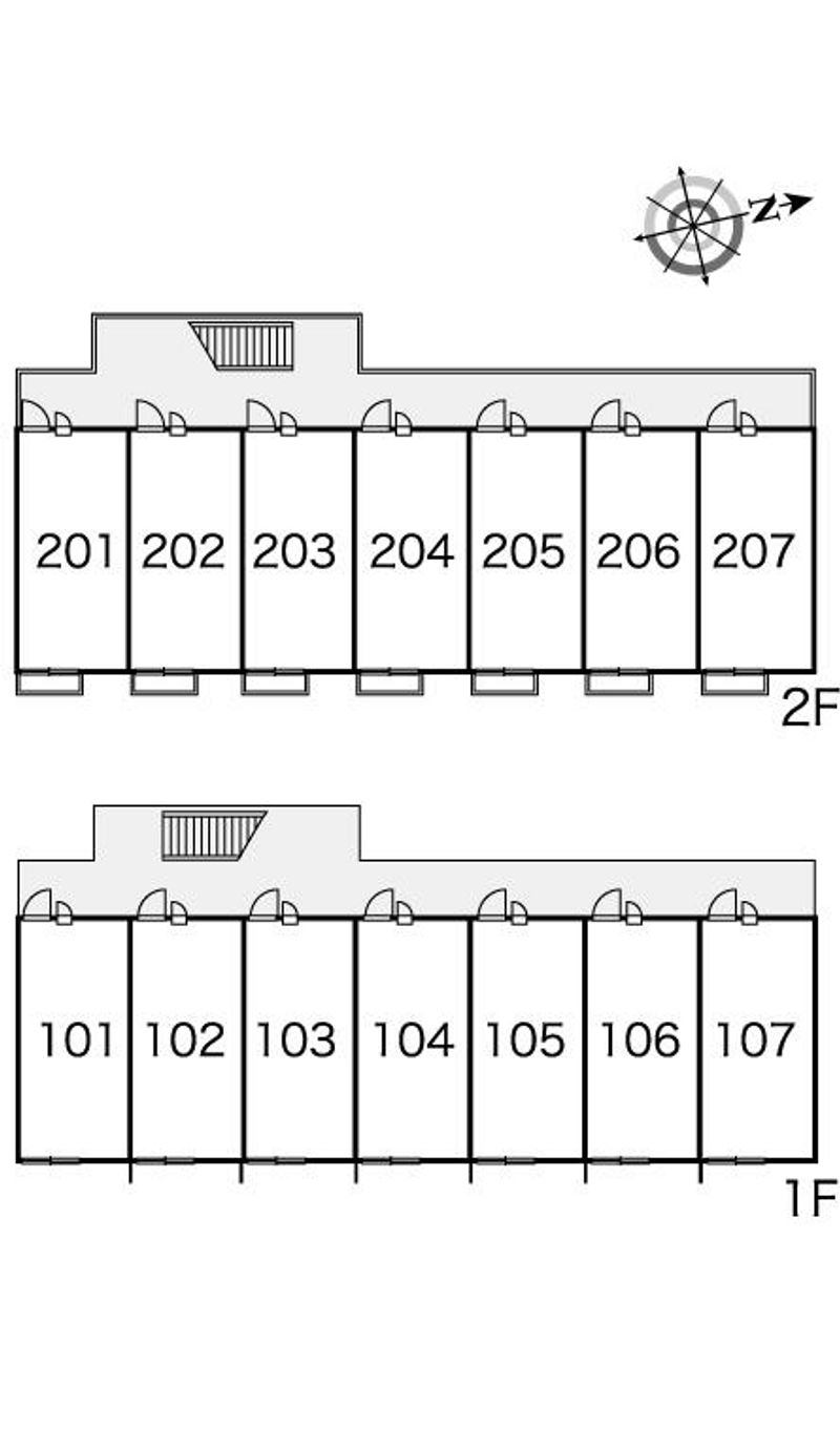 レオパレスメルベーユ 間取配置図